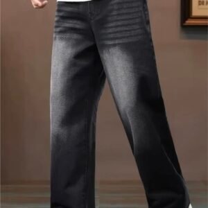 mens staright fit jeans black vintage