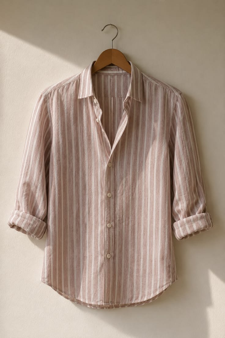 Oyster Green Solid Cotton Shirt for Men